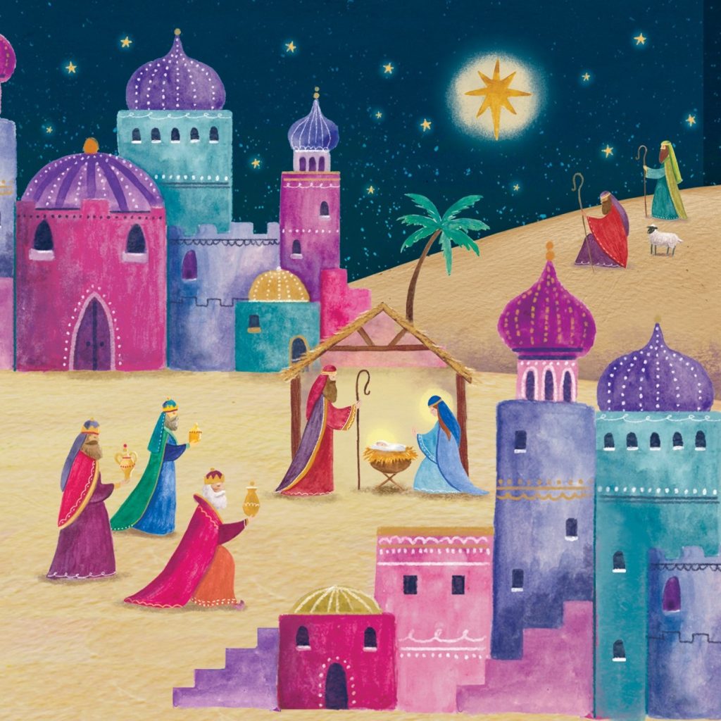 Bethleham Scene Christmas Cards (Pack of 10) Christian Christmas Cards